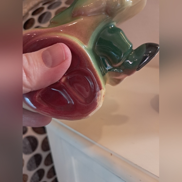 Vintage Set Shawnee Pottery Planter Asian Man Rickshaw Cart #539 USA Ceramic - Picture 10 of 13